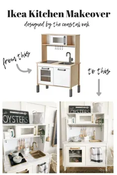 Ikea Play Kitchen Makeover - بلوط ساحلی