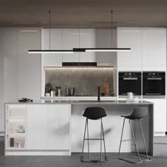 کابینت آشپزخانه تک دیواری هولیک سفارشی مدرن اروپایی