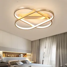 چراغ های سقفی بدنه طلای جدید برای اتاق نشیمن اتاق خواب LED Lustres لامپ های سقفی بزرگ چراغ سقفی LED