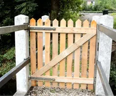 دروازه حصار چوبی پالت برای پل من