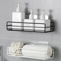 فولاد ضد زنگ قفسه حمام آشپزخانه حمام قفسه ذخیره سازی سبد مکش Caddy Rack برای فروش آنلاین |  eBay