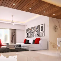 بهترین طراحی سقف کاذب برای اتاق نشیمن |  کافه طراحی