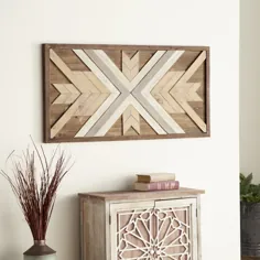 DecMode دکوراسیون داخلی خانه چوبی قهوه ای ، مجموعه ای از 1 - Walmart.com