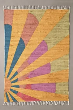 فرش رگ چاپی طلوع آفتاب
