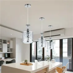 چراغ آویز لوستر لوستر چراغ سقفی مدرن چراغ آهنی کریستال برای اتاق ناهار خوری آشپزخانه دکوراسیون چراغ چراغ LED