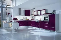 طرح های آشپزخانه بنفش سنتی ایتالیایی