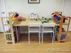 DIY - میز و فضای ذخیره سازی LEGO - -