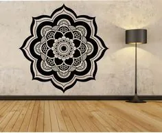 Mandala Wall Decal VERSION 2 Namaste Flower Vinyl Sticker Art |  اتسی