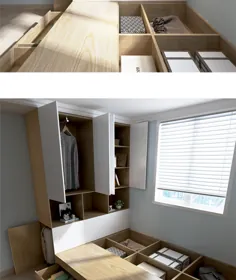 کمد تخت تاتامی سبک ژاپنی یکپارچه تخت جعبه ذخیره سازی جعبه بالا مدرن مینیمالیستی 1.2 متری تختخوابی سفارشی