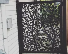 دروازه باغ متال - دروازه باغچه عجیب و غریب فلزی خلاقانه و جعلی هنری