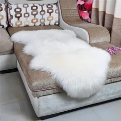 صندلی روکش صندلی نرمی گوسفند نرم Dikoaina Classic صندلی صندلی نخی فرش برای اتاق خواب مبل فرش خز ، سفید ، 2ftx3ft