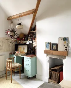 20 ایده خلاقانه استودیوی هنری خانگی برای یک اتاق یدکی |  فضای ذخیره سازی اضافی