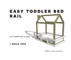 طرح های مبلمان DIY // نحوه ساخت راه آهن تختخواب کودک نوپا - طراحی محرمانه