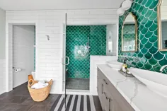 پروژه های دست ساز کاشی و سرامیک حمام توسط Mercury Mosaics