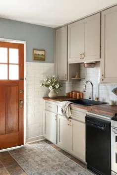 نوسازی آشپزخانه بودجه با کابینت های نقاشی شده با شیکر DIY - من خودم را جاسوسی می کنم
