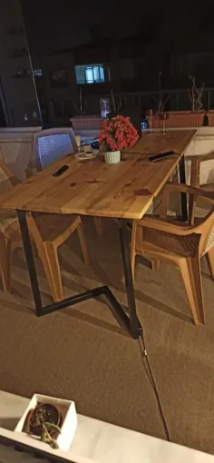 میز چوبی طبیعی ، میز چوبی لبه ، میز چوبی مدرن ، چوب میز قهوه ، میز چوبی روستایی ، میز قهوه چوبی لبه زنده ، هدیه روز مادر