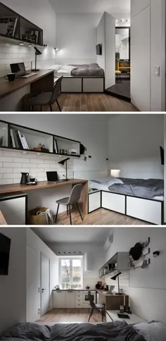 این آپارتمان کوچک با طراحی کارآمد 186 فوت مربع خود را به حداکثر می رساند