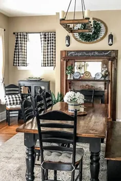 چیدن کوسن های صندلی غذاخوری Stripe Black توسط Barnett Home Decor