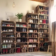 مجموعه ای از 5 قفسه کفش OBSTKISTEN با تخته میانی جعبه های چوبی شعله ور Apple Box وسط صفحه قفسه دیواری دیوار چوبی تزئینات روستایی Shabby