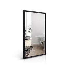 آینه حمام مشکی برای دیوار ANDY STAR 20x28x1 ”، آینه مستطیل مدرن مشکی مات برای اندازه کوچک ، غرور حمام... - لوازم جانبی ، خانه شما برای تزئین دیوار!