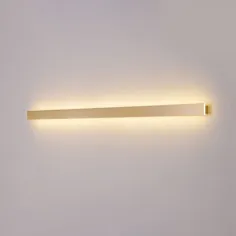 فلزی خطی Sconce Light Fixure Minimalist LED دیواری طلایی نور در نور گرم چراغ های دیواری کوه
