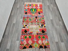 فرش دونده فرنگی رنگارنگ مراکشی فرش دونده فرش بنی |  اتسی