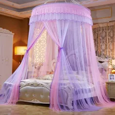 سایبان تخت خواب شاهزاده خانم دو رنگ 47 اینچ