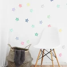 تابلوچسبها دیواری ستارگان تابلوچسبها دیوار دیواری ستاره برای دیوار بچه ها |  اتسی