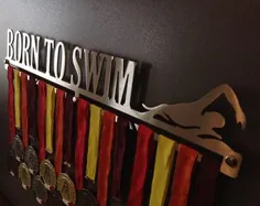 آویز مدال دیواری فولاد ضد زنگ مرد / زن برای شنا |  اتسی