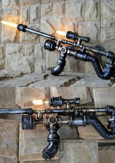 لامپ تفنگ لوله ای صنعتی Steampunk