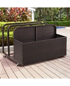Palm Harbour Outdoor Wicker Float Caddy - گیلاس