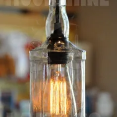 چراغ آویز بطری نوشیدنی توسط Moonshine Lamp Co.