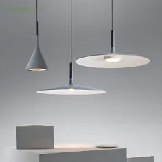 چراغ های آویز Nordic Aplomb چراغ های آویز LED مدرن Hanglamp White luminaria آلومینیوم برای اتاق نشیمن وسایل آشپزخانه | چراغ های آویز |  - AliExpress