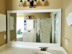 راه های ساده برای ساخت آینه حمام قاب دار