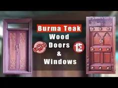 درها و پنجره های چوبی ساک برمه @ کمترین قیمت ، عمده فروشی و خرده فروشی درهای چوبی.