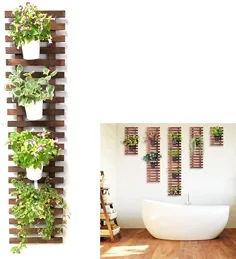 کاشت دیواری - کاشت آویز چوبی برای گیاهان در فضای باز فضای داخلی ، دیوار آویز ، پایه گیاه ، باغ عمودی.  دکور دیوار بزرگ برای اتاق نشیمن ، دکوراسیون اتاق برای دختران نوجوان