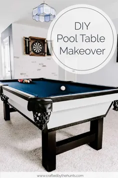 Make DIY Pool Table Makeover - ساخته شده توسط DIY و طراحی Hunts