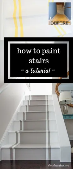 نحوه رنگ آمیزی پله ها  یک آموزش DIY.