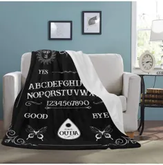 پتو Ouija Board Goth پتو سیاه پتوی هالووین دکوراسیون خانه گوتیک