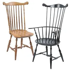 مبلمان کشور فرانسه ساخته شده در کشور سبک فرانسوی عتیقه جات.  صندلی Windsor فنر برگشتی