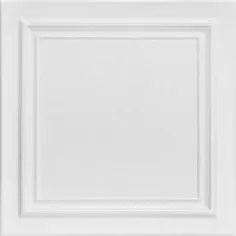 سقف های سقفی La Maison Spanish Silver 1.6 ft. x 1.6 ft. Glue Up Foam Pliff Tile in White Plain (21.6 فوت مربع. / مورد )-R139pw-8 - انبار خانه