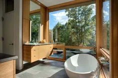 21 حمام زرق و برق دار مدرن در مکان های عقب نشینی کوهستان
