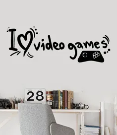 Vinyl Wall Decal Game Video Gamer Teen Room Gaming Quote Stickers Unique Gift (343ig)