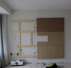 دیوار شناور DIY - نحوه ساخت پایه تلویزیون Bachelor Pad