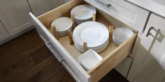 سازمان دهنده کشوی میخ - درج ذخیره ظرف ظروف چوبی - CliqStudios
