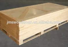 سورس Barn Door Slab Teak Wood Design Main Door بدون سخت افزار درب انبار در m.alibaba.com