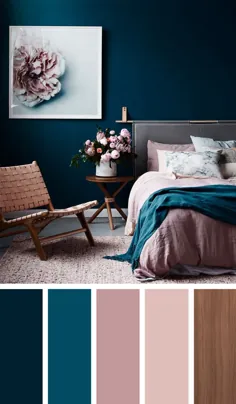 12 ایده برای طراحی رنگ اتاق خواب زرق و برق دار برای ایجاد یک بودوآر شایسته برای مجله