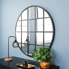 آینه مدرن سیاه مشکی واکر ادیسون (40 اینچ H x 40 اینچ W) -HD40BEVWBL - انبار خانه