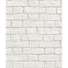 Coloroll CWV 56.4 فوت مربعی کاغذ سفید آجر بدون چسباندن کاغذ دیواری کاغذی | M1038