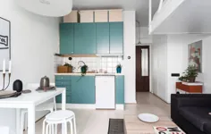 آپارتمان کوچک با آشپزخانه - روندهای تزئینات منزل - Homedit